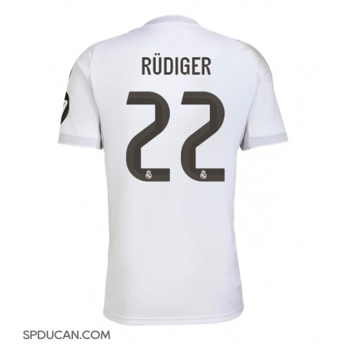 Muški Nogometni Dres Real Madrid Antonio Rudiger #22 Domaci 2025-26 Kratak Rukav